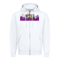 White halloween mini libbey glass Zipper Hoodie - BundleAndBundleShop