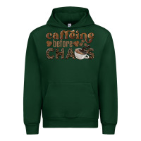 Foreset Green caffeine before chaos Urban Hoodie - BarkalooDesign