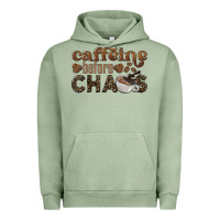 Pigment Oil Green caffeine before chaos Urban Hoodie - BarkalooDesign