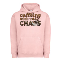 Pigment Salmon caffeine before chaos Urban Hoodie - BarkalooDesign