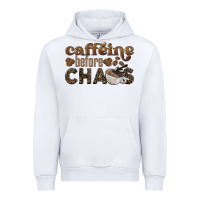 White caffeine before chaos Urban Hoodie - BarkalooDesign