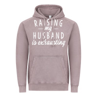 Vintage Zinc raising my husband is exhausting wife gifts funny Vintage Hoodie - tuanDangUi