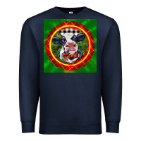 Navy christmas baby holstein face Premium Sweatshirt - LillyAllenDesigns