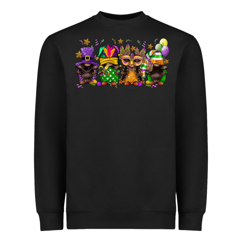 Mardi Gras Afro Gnomies Heavyweight Sweatshirt by FaDigitalArtStudio | Teevron