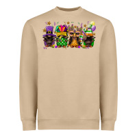Mushroom Mardi Gras afro gnomies Heavyweight Sweatshirt - FaDigitalArtStudio