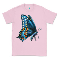 Bubblegum Pink Black Shallowtail Classic Tee - LillyAllenDesigns
