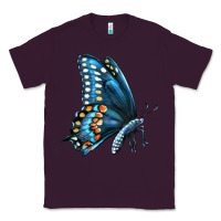 Plum Black Shallowtail Classic Tee - LillyAllenDesigns