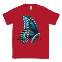 Red Black Shallowtail Classic Tee - LillyAllenDesigns