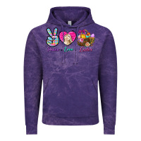 Cloud Purple Peace love Easter Vintage Hoodie - NancyCooperArtShop