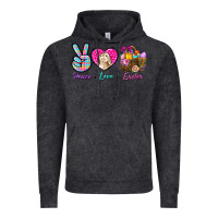 Vintage Black Peace love Easter Vintage Hoodie - NancyCooperArtShop