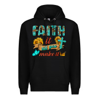 Black Faith It Till You Make It Premium Hoodie - BundleAndBundleShop