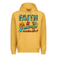 Mustard Faith It Till You Make It Premium Hoodie - BundleAndBundleShop
