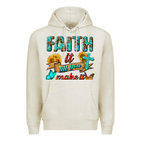 Oatmeal Heather Faith It Till You Make It Premium Hoodie - BundleAndBundleShop