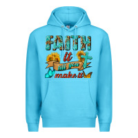 Ocean Blue Faith It Till You Make It Premium Hoodie - BundleAndBundleShop