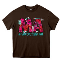Chocolate Brown medical assistant Heavy Core Tee - MaliasSmallBusiness