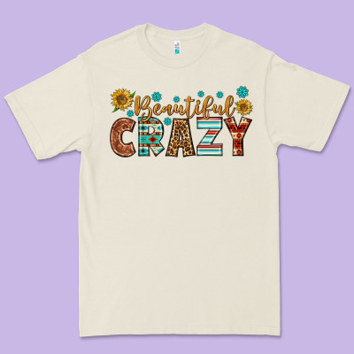Western Beautiful Crazy Premium Tee Designed By Bundleandbundleshop