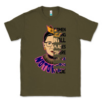 Army Green RBG Ruth Bader Ginsburg Women Belong In All Places Classic Tee - Bettercallsaul