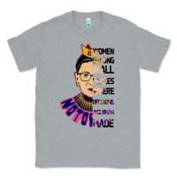 Heather Grey RBG Ruth Bader Ginsburg Women Belong In All Places Classic Tee - Bettercallsaul