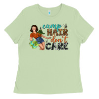Matcha Camp Hair Don't Care Ladies Tee - BundleAndBundleShop