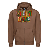 Chestnut merry mama Zipper Hoodie - FaDigitalArtStudio