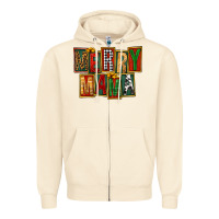 Sandshell merry mama Zipper Hoodie - FaDigitalArtStudio