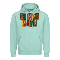 Merry Mama Zipper Hoodie | Teevron