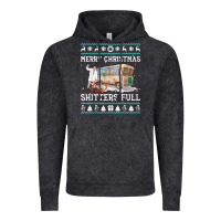Vintage Black merry christmas shitters full Vintage Hoodie - tuanDangUi