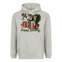 Moon Dust happy holidays mustang horse Heavyweight Hoodie - LillyAllenDesigns