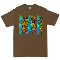 Cacao turquoise leopard sunflowers colorful Premium Tee - RanaPortraitStore
