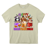 Mossy happy hallothanksmas Heavy Core Tee - MaliasSmallBusiness