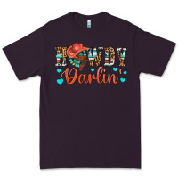 Plum Western Howdy Darlin Premium Tee - BundleAndBundleShop