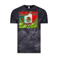 Cloud Black Mexican Flag Vintage Tee - texasbilliewilder