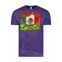 Cloud Purple Mexican Flag Vintage Tee - texasbilliewilder