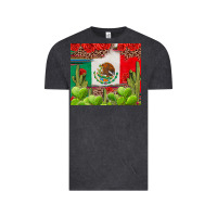 Vintage Black Mexican Flag Vintage Tee - texasbilliewilder