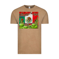 Vintage Coffee Mexican Flag Vintage Tee - texasbilliewilder