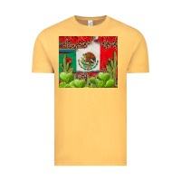 Vintage Mustard Mexican Flag Vintage Tee - texasbilliewilder
