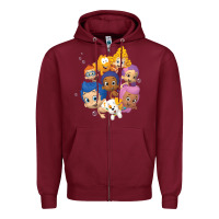 Burgundy bubble guppies Zipper Hoodie - tuanDangUi