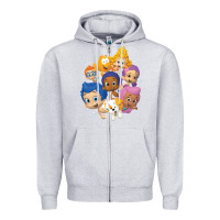 Heather Grey bubble guppies Zipper Hoodie - tuanDangUi