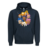 Navy bubble guppies Zipper Hoodie - tuanDangUi