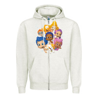 Oatmeal Heather bubble guppies Zipper Hoodie - tuanDangUi