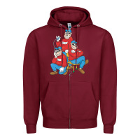 Burgundy beagle boys Zipper Hoodie - tuanDangUi