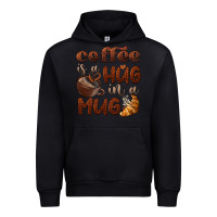 Black coffee is a hug in a mug Urban Hoodie - BarkalooDesign