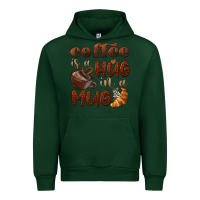 Forest Green coffee is a hug in a mug Urban Hoodie - BarkalooDesign