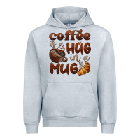 Heather Grey coffee is a hug in a mug Urban Hoodie - BarkalooDesign