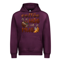 Mauve Wine coffee is a hug in a mug Urban Hoodie - BarkalooDesign