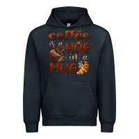 Navy coffee is a hug in a mug Urban Hoodie - BarkalooDesign