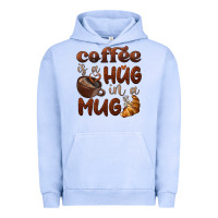 Pigment Grape Ice coffee is a hug in a mug Urban Hoodie - BarkalooDesign