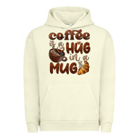 Pigment Pistachio coffee is a hug in a mug Urban Hoodie - BarkalooDesign