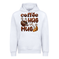 White coffee is a hug in a mug Urban Hoodie - BarkalooDesign