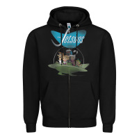 Black The Jetsons Ship Zipper Hoodie - tuanDangUi
